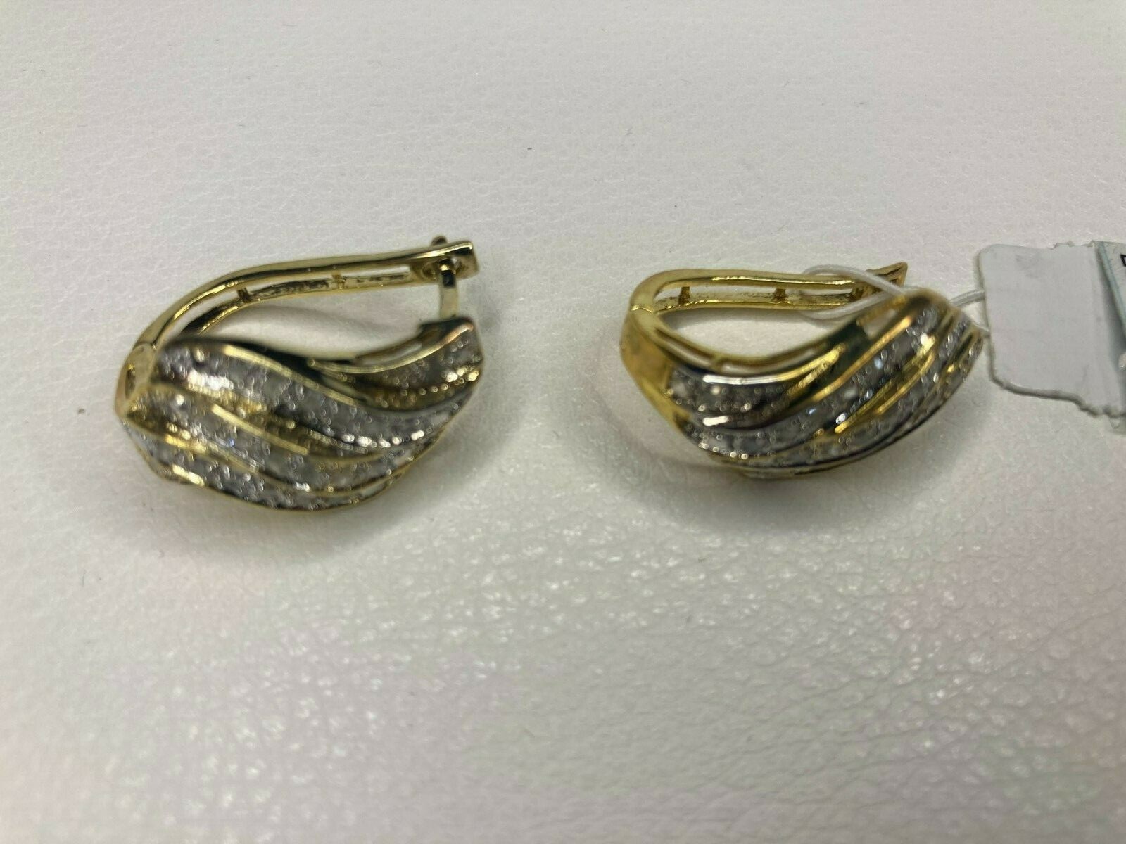 Gold Over Brass 0.5 CTW Diamond Earrings