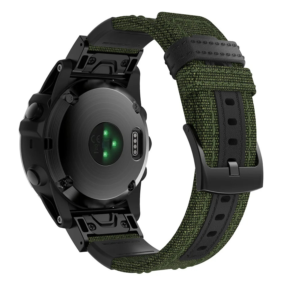 26mm Quick Fit Nylon Watch Band Strap For Garmin Fenix 8 51MM 7X/6X/5X/Plus/3
