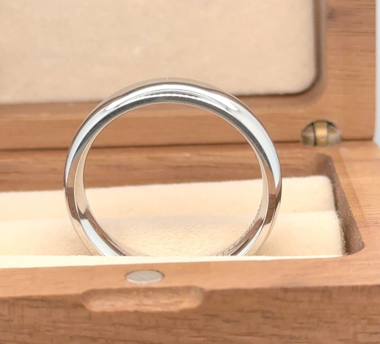 Mirror Polished Finish Ring Couple Ring Gifts 6mm Silver Titanium Promise Ring