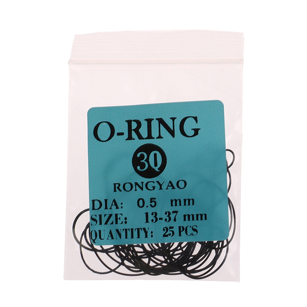 0.5/0.6/0.7/0.8mm Watch O-Ring Waterproof Rubber Cover Gaskets Watchmaker Parts