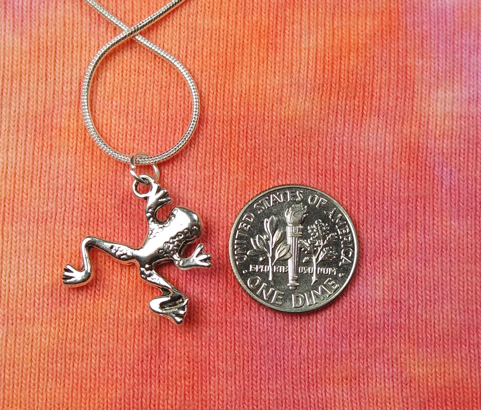 Frog Necklace, pick 16-36″ Double Sided Frog Legs Animal Anura Amphibian Jewelry