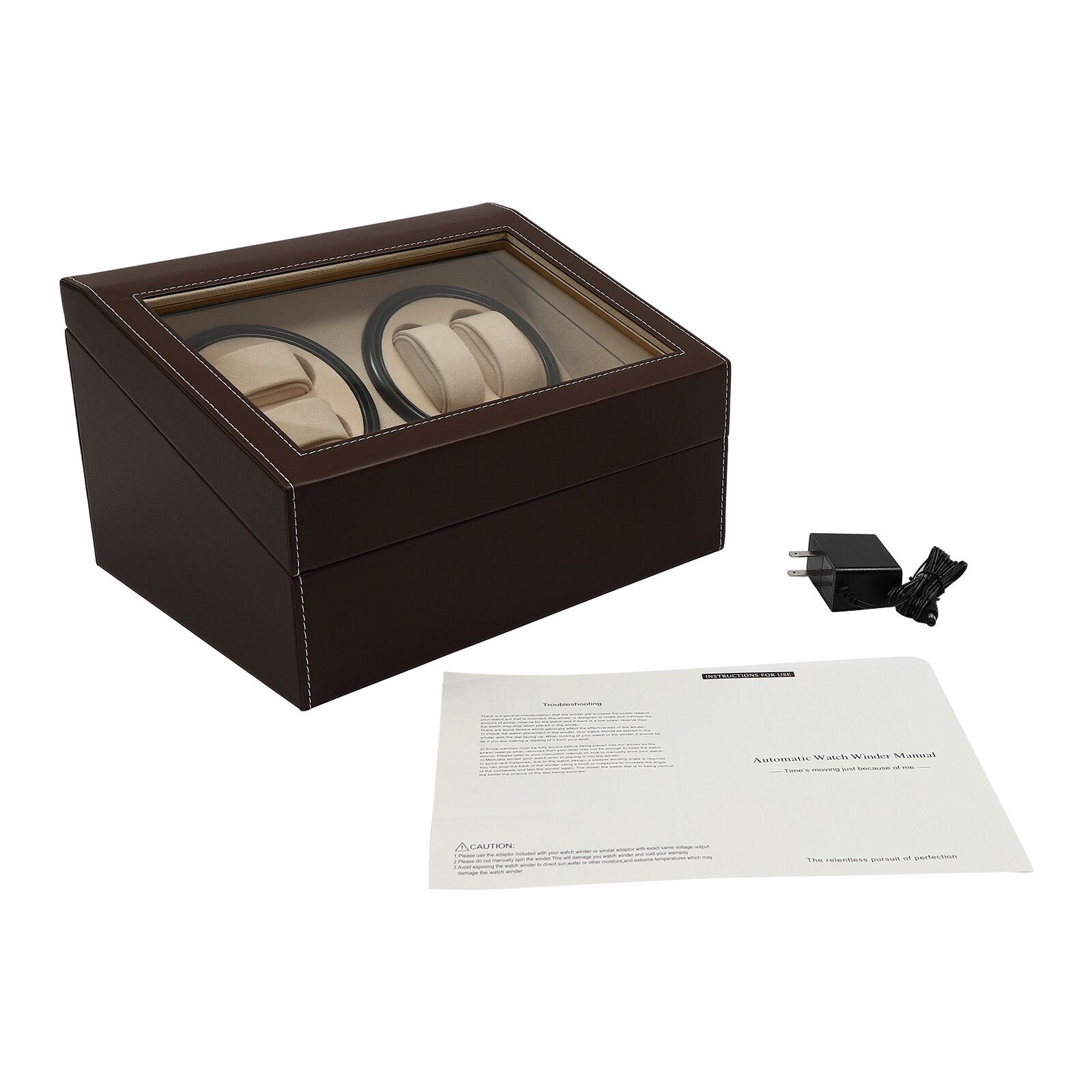 4+6 Automatic Watch Winder Watch Display Box Luxury Storage Case Self-winding