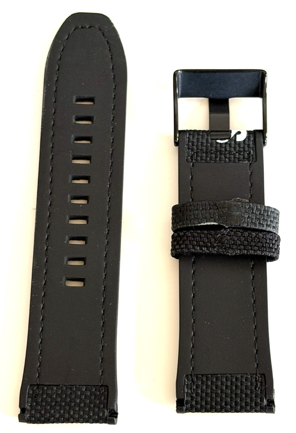 DIESEL DZ7433 Replacement Nylon Watch Band Strap Black 28 mm