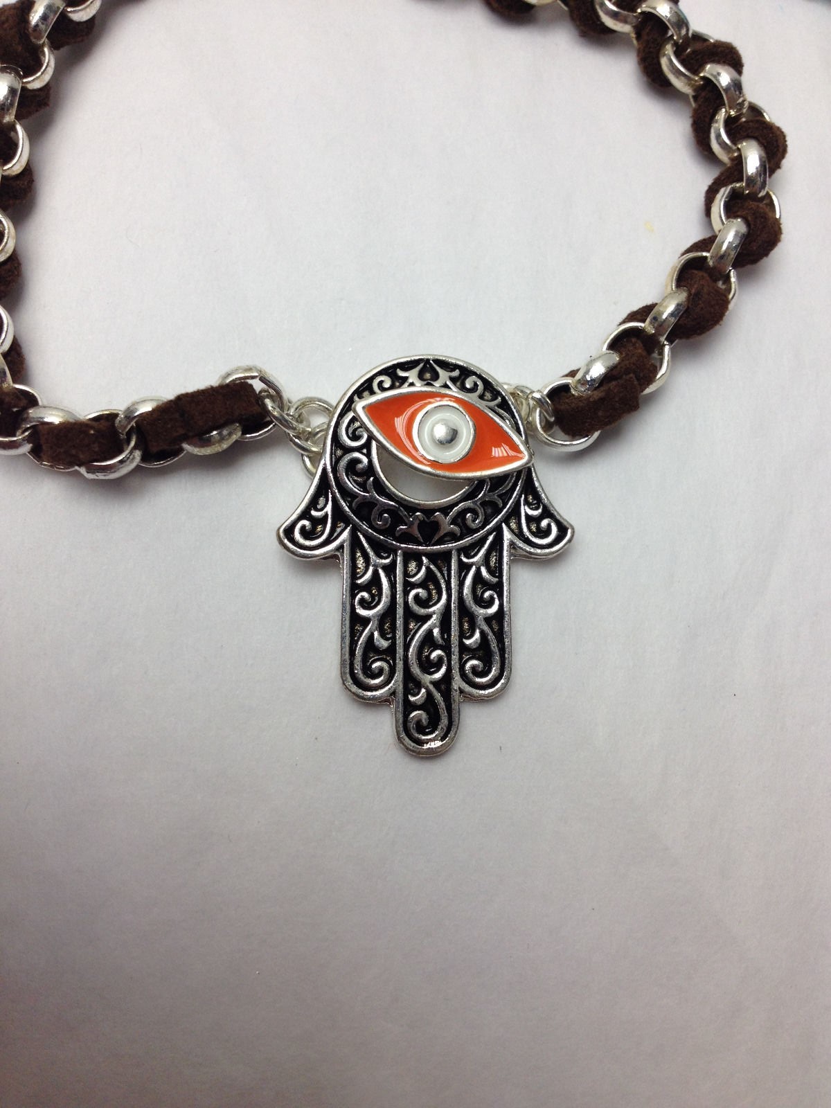 HAMSA HAND & EVIL EYE Unique CHARM BRACELET Beautiful GOOD LUCK PROTECTION