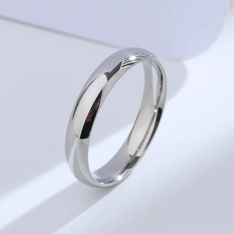 SOLID .925 Sterling Silver Wedding Band Ring For Men And Women Multiple Sizes