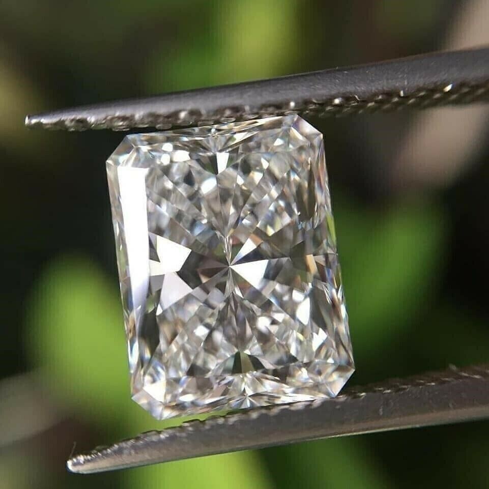 GRA Certified Loose Moissanite Radiant Cut Stones D VVS1 All Sizes