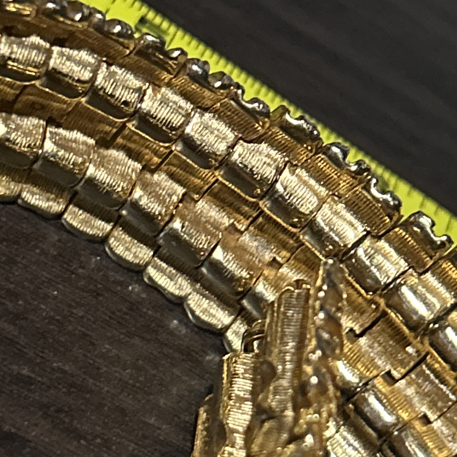Midcentury Signed “Boucher” 1562 DC Pat Pend Gorgeous Gold Tone Choker Necklace