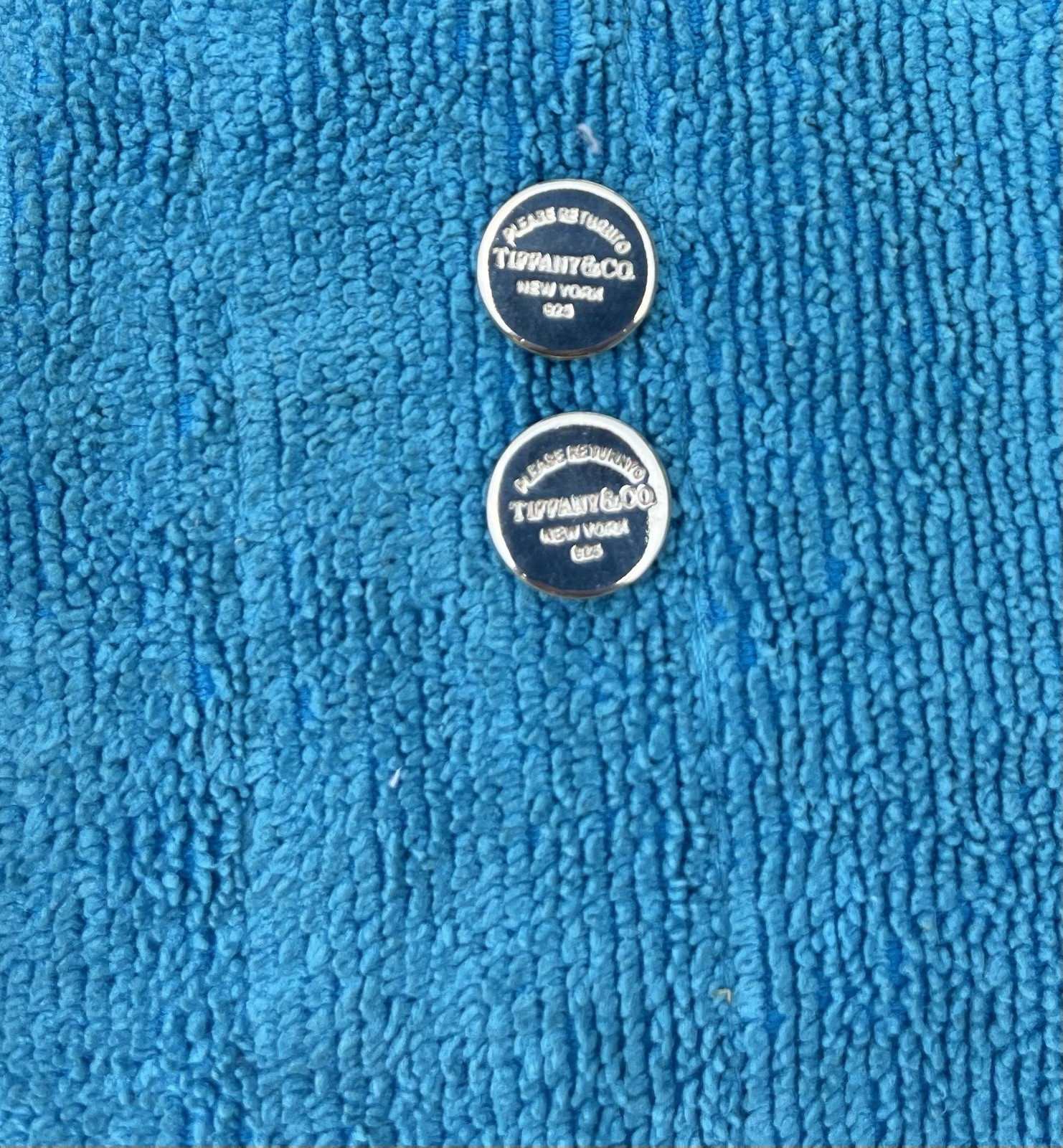 Tiffany And Company Sterling Silver Post Earrings. Preowned Excellent Condition.
