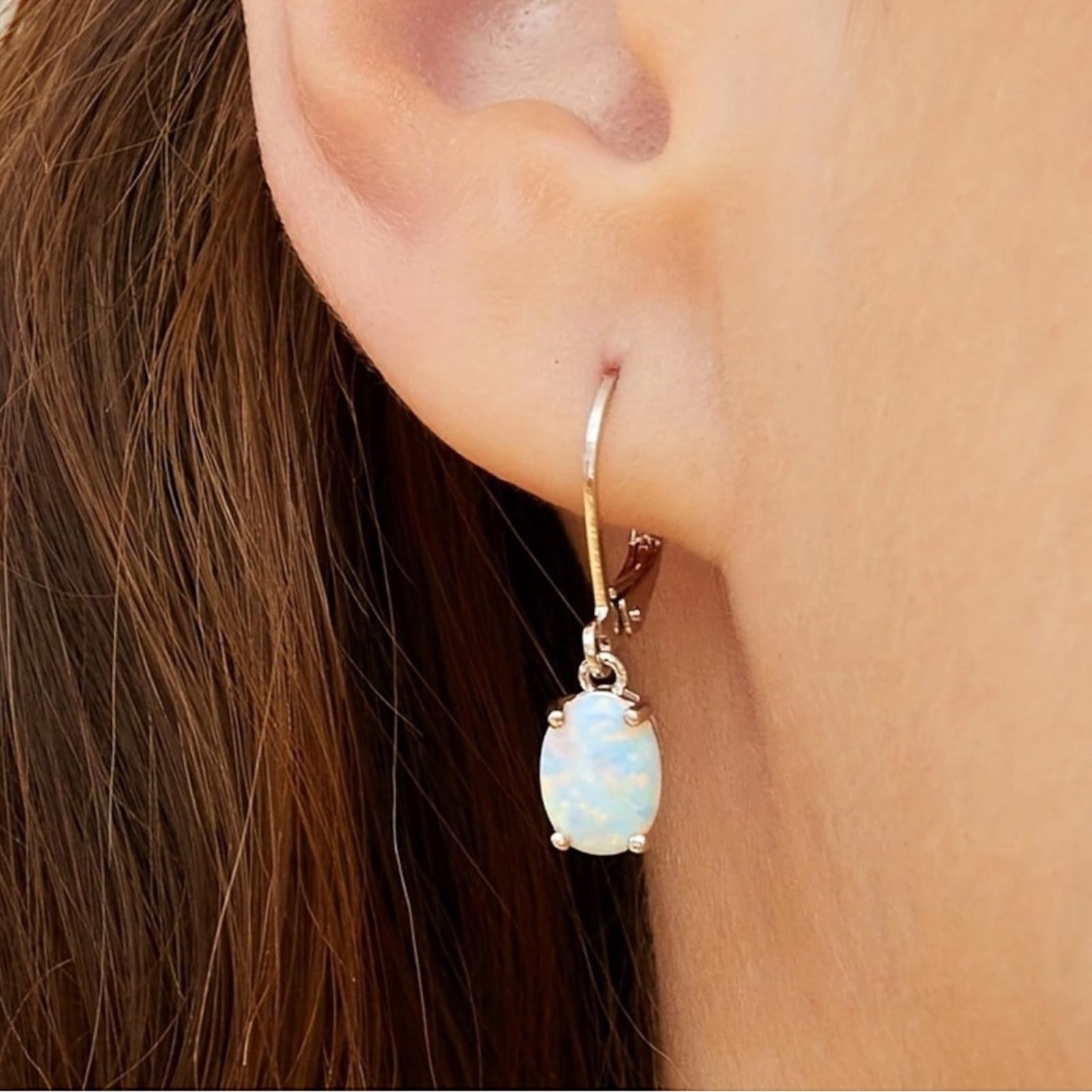 Fashion 925 Silver Dangle Drop Earrings Hook Women Turquoise Jewelry Ear GiftsA3