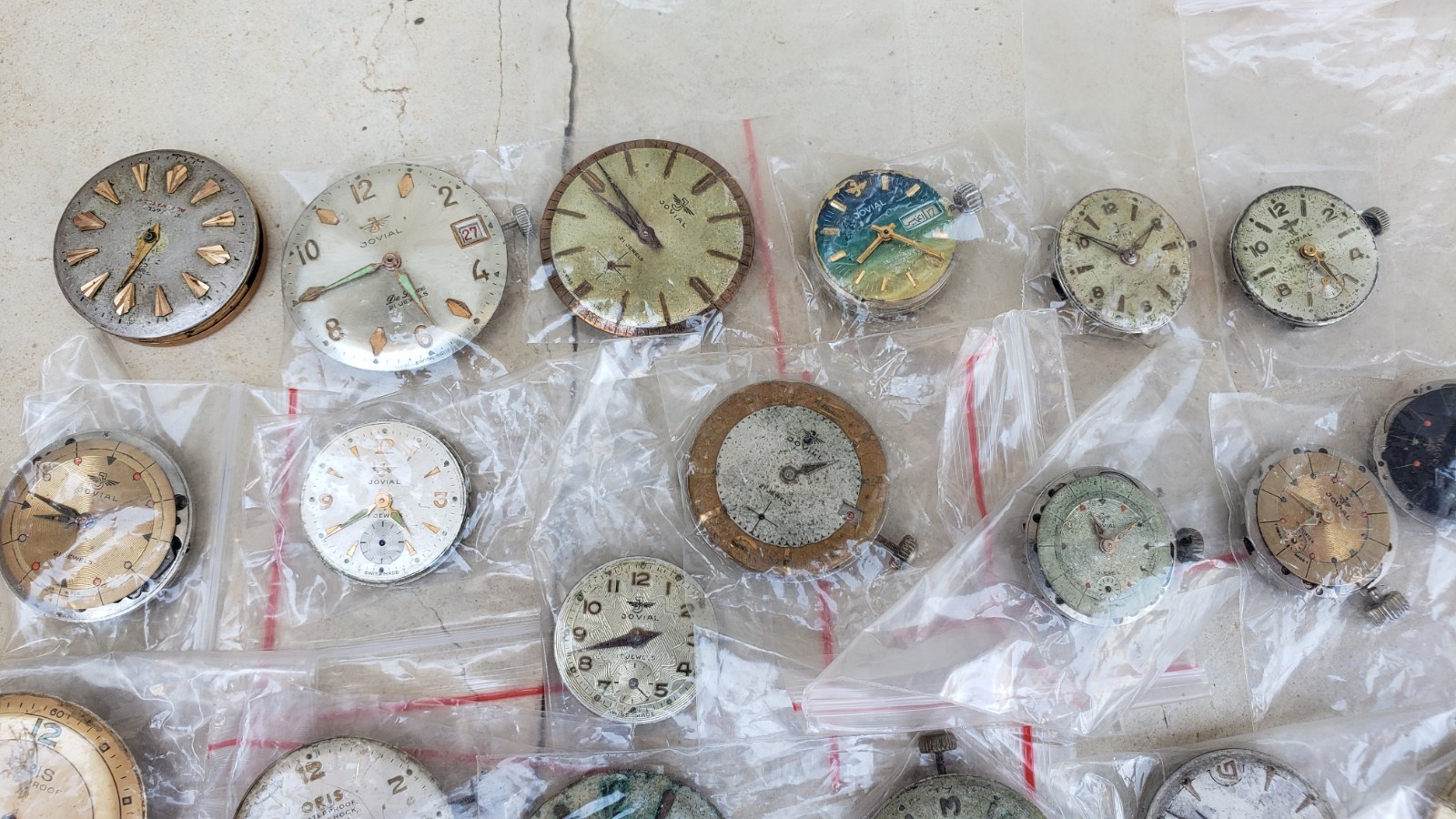 Antique Vintage Automatic Manual Wind Mixed Watch Movements- Lot Of 44 Movement