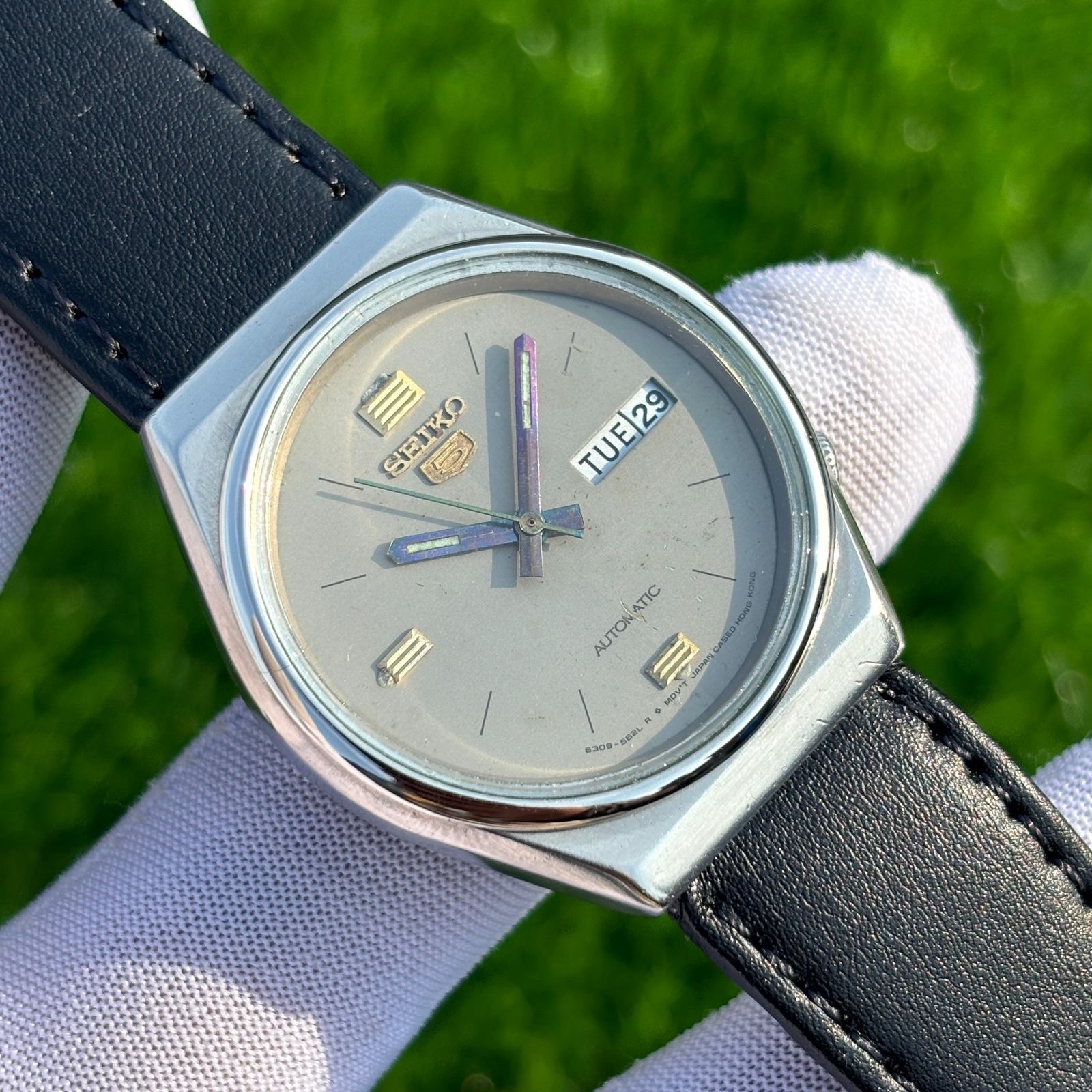 Vintage Seiko 5 Dress Formal Automatic Japan Made Men’s Watch 6309-8830