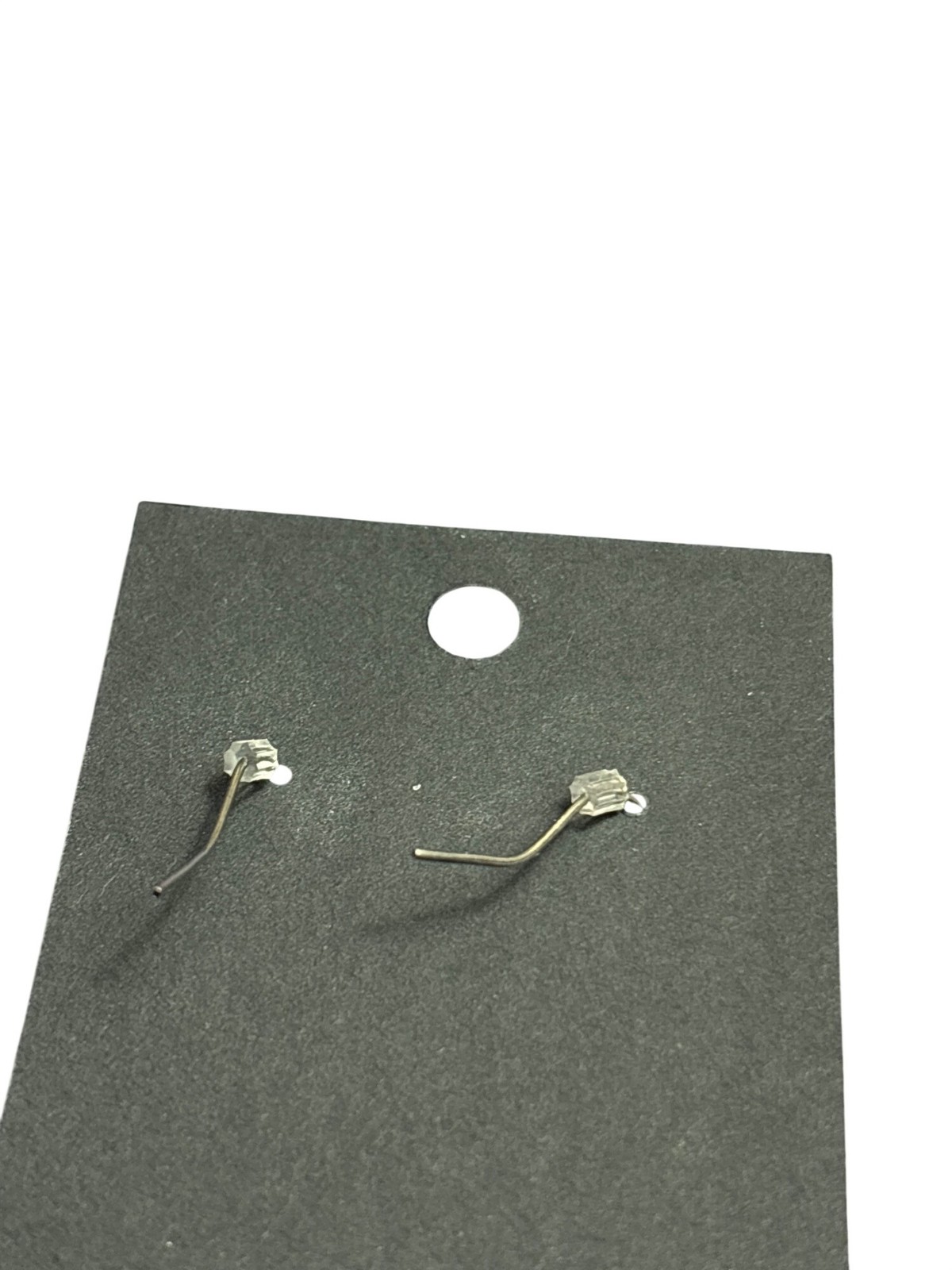 Novelty Dangle Avocado Earrings Green Brown White Silvertone Circles 0.75 inch