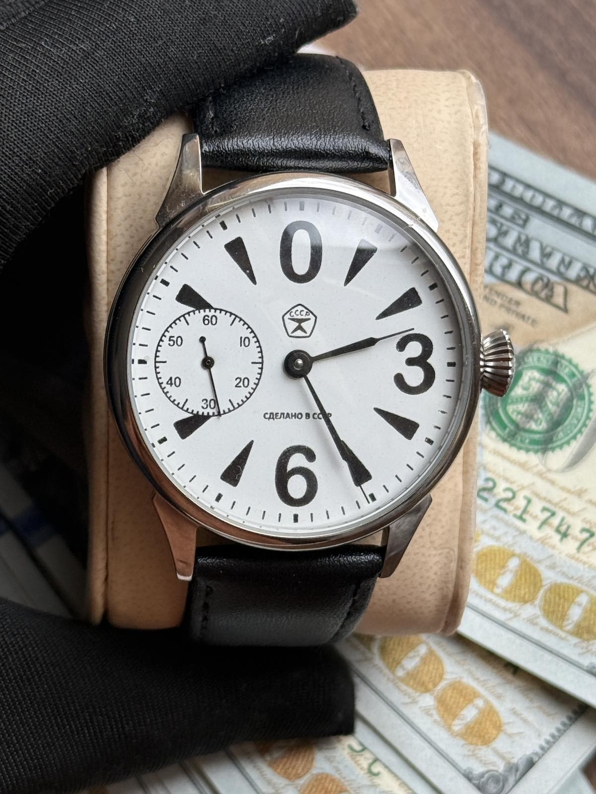 Vintage Molniya Watch Mechanical Raketa Big Zero Wrist Russian Star USSR Rare