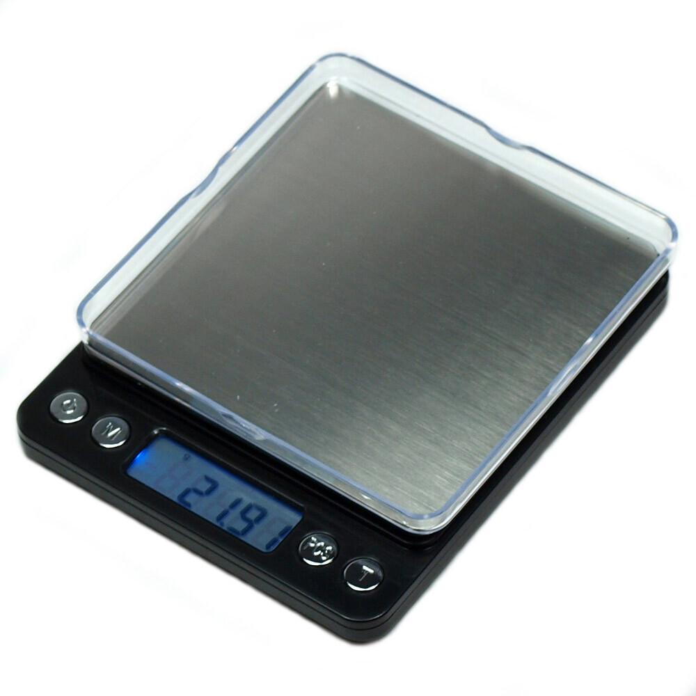 ACCT-500 500g x 0.01g Digital Scale Precision Weighing Counting Scale/Tray Black