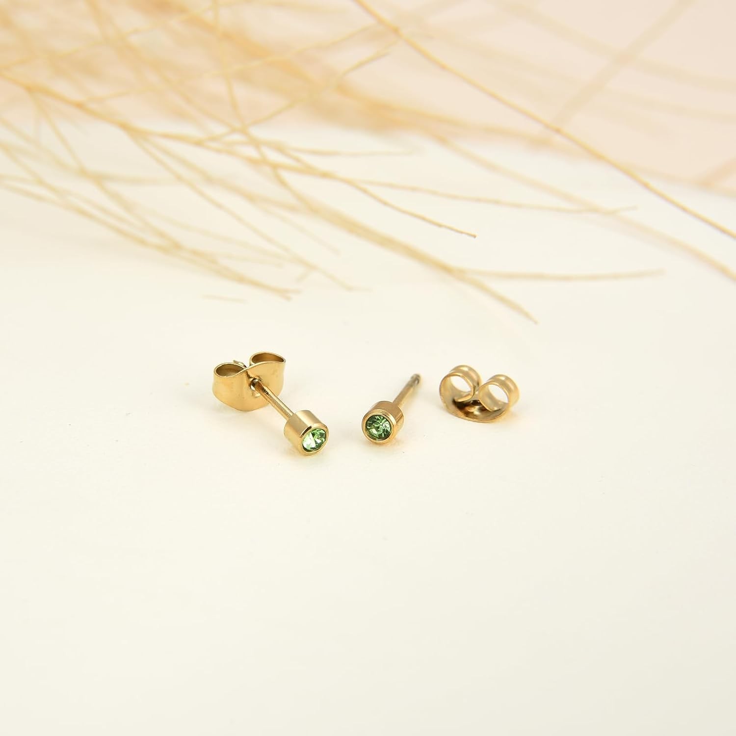 12 Pairs Ear Piercing Stud Earrings for Ear Piercing Guns Surgical Stainless