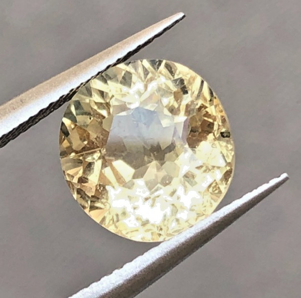4.25 ct Top Quality Natural faceted Flower cut Citrine Loose Gemstone