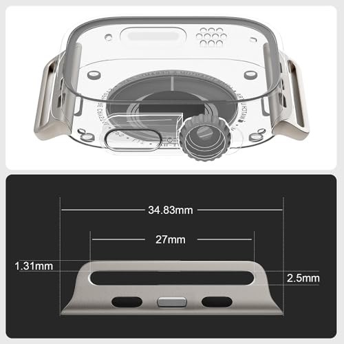 Universal Watch Band Connectors for Apple Watch Ultra 1/2, 3-Pack Link Adapter