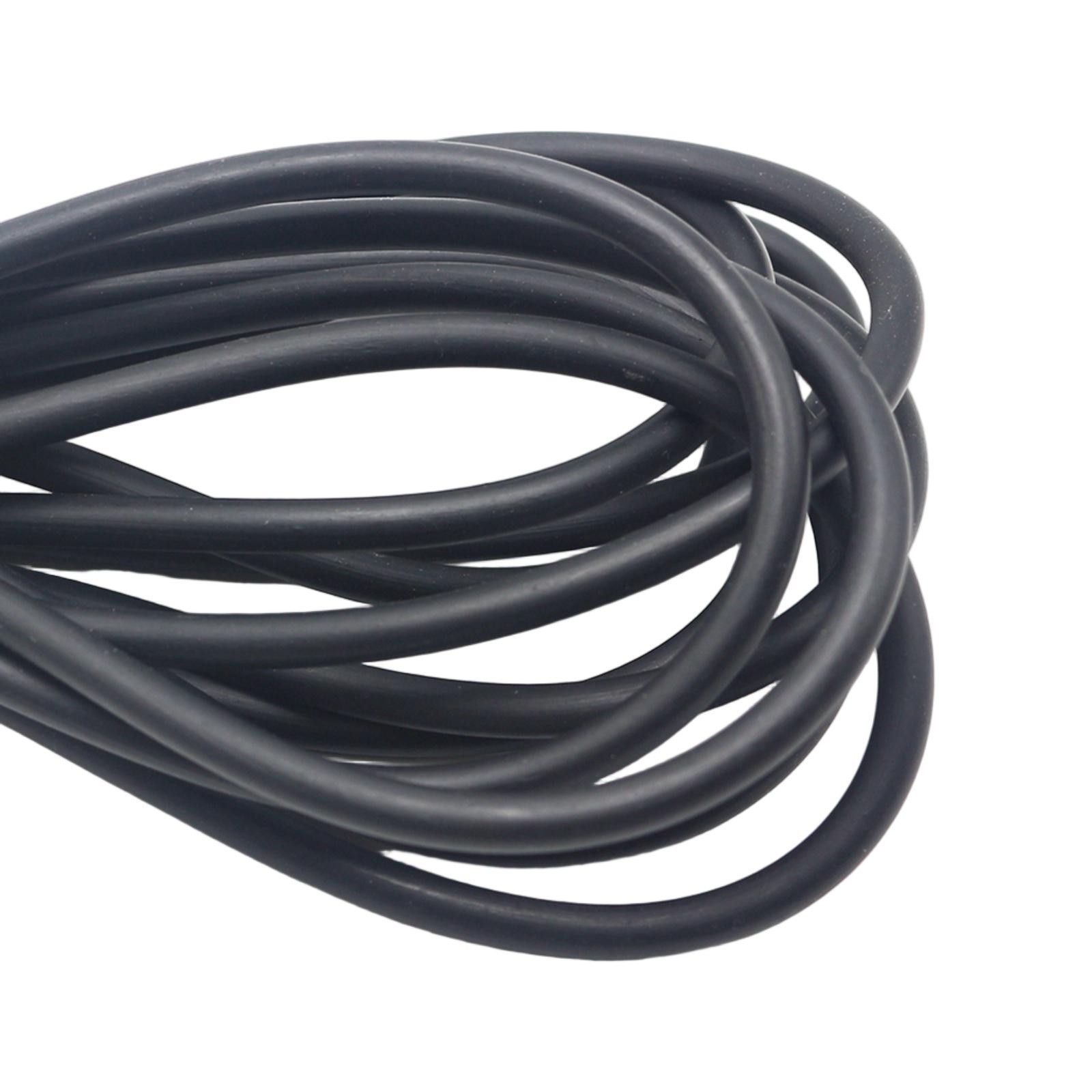 3 Meter Black 4mm Solid Rubber Jewelry Cord String for Jewelry Pendants Craft