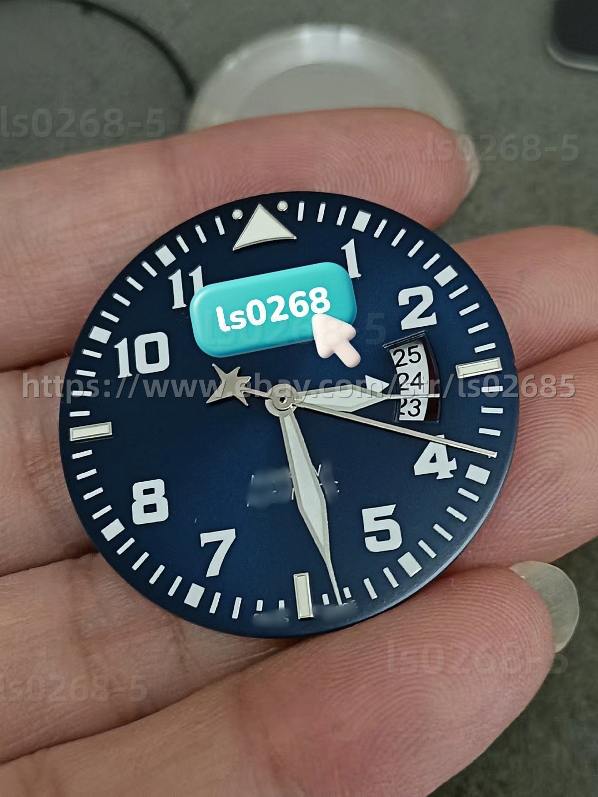 DIY SET for 2824 Mark 17 40MM Watch case + dial + hands + Strap sapphire