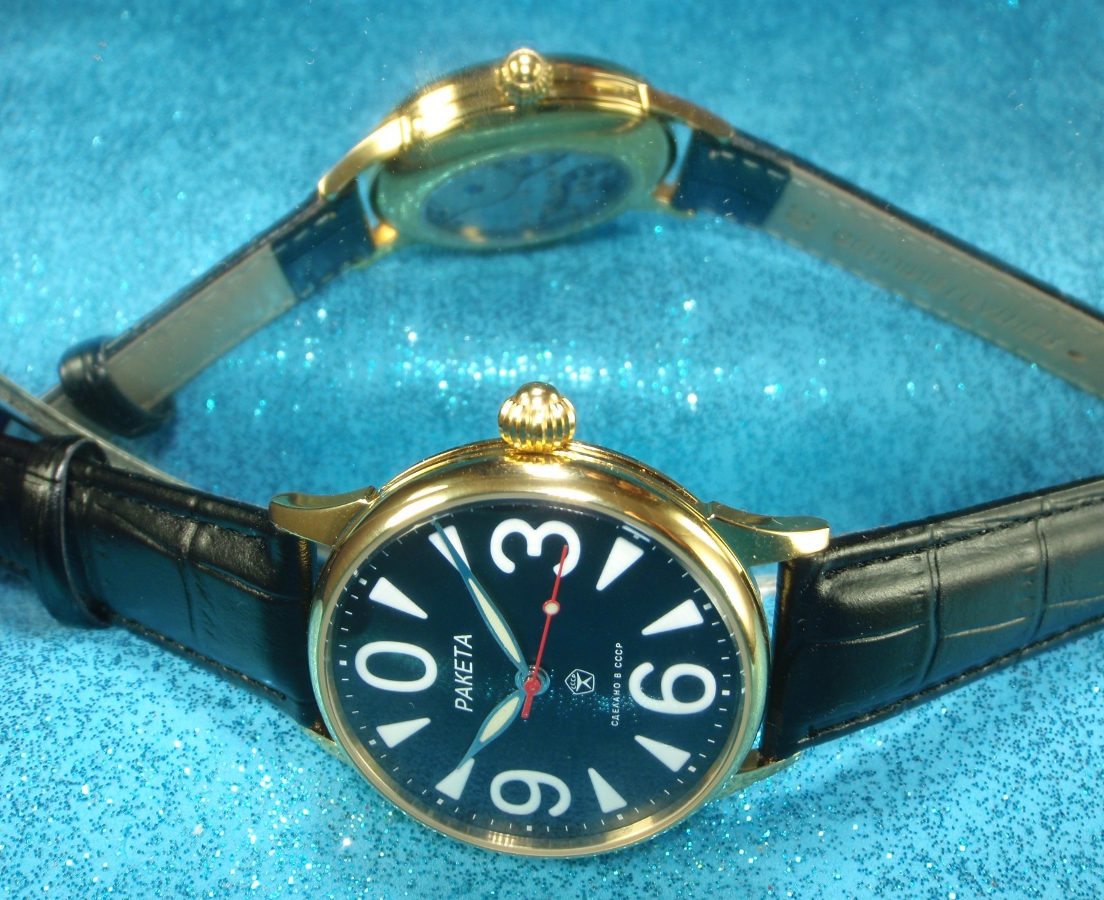RAKETA Big ZERO 1 USSR Serviced Mechanical Watch Excellent Visible Mechanism