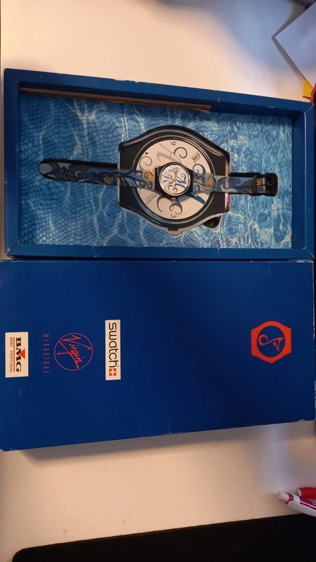 Swatch Algarve GN128PACK Limited Edition Virgin Megastore BMG Portugal (1996)