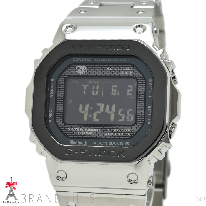 Casio G SHOCK Men’s Wristwatch Full Metal Solar Radio Mobile Link Digital SS GMW
