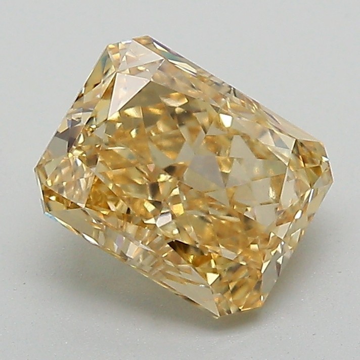 Radiant 1.96 Ct Fancy Vivid Yellow VVS2 IGI Certified Lab Grown CVD Diamond
