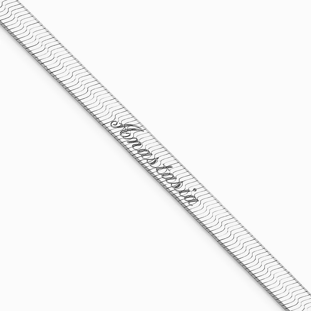 Sterling Silver 4.5mm Magic Herringbone Chain Bracelet 7″-8″