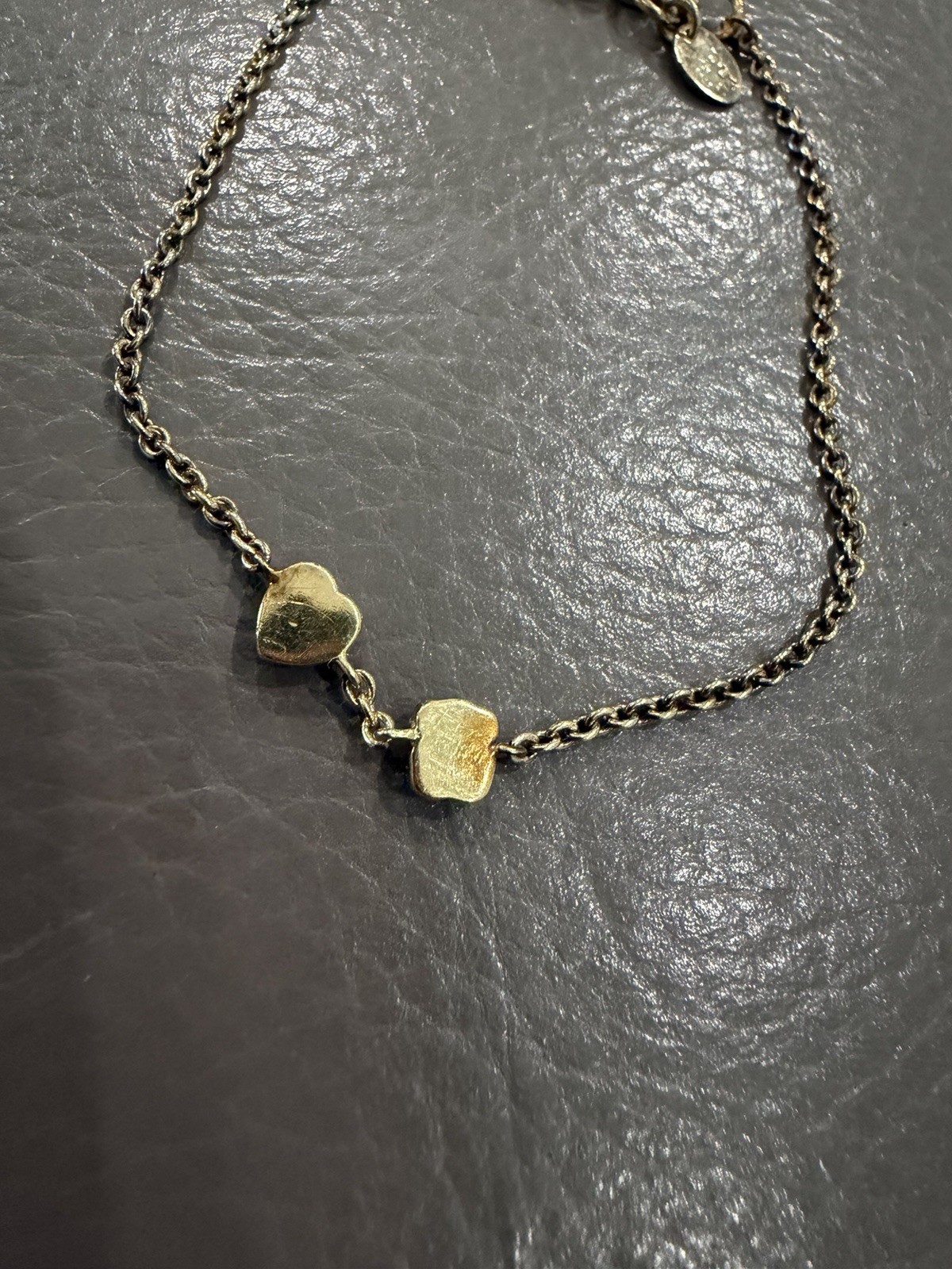 TOUS Sterling Silver Gold Vermeil Sweet Teddy Heart Bracelet