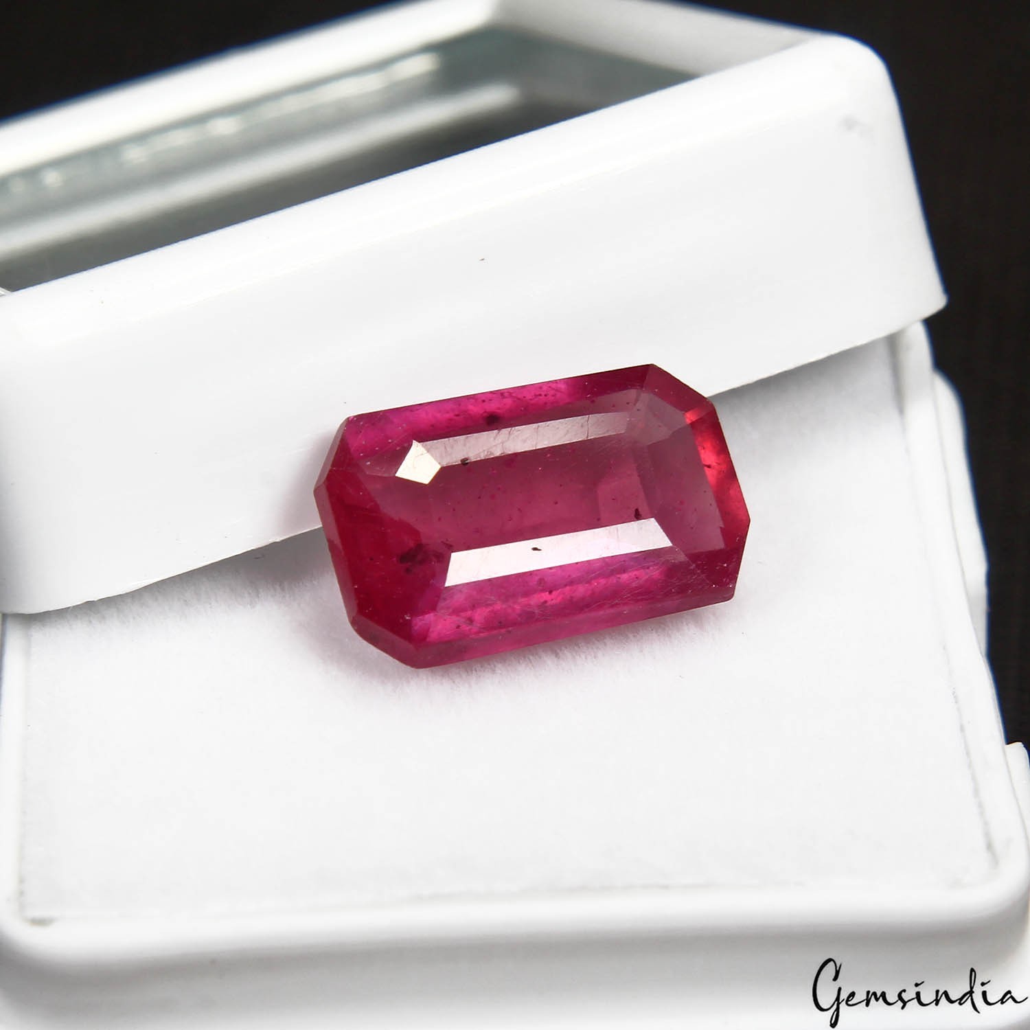 Natural Red Ruby Octagon Cut 4.60 Ct Certified Loose Gemstone Mozambique IGLI