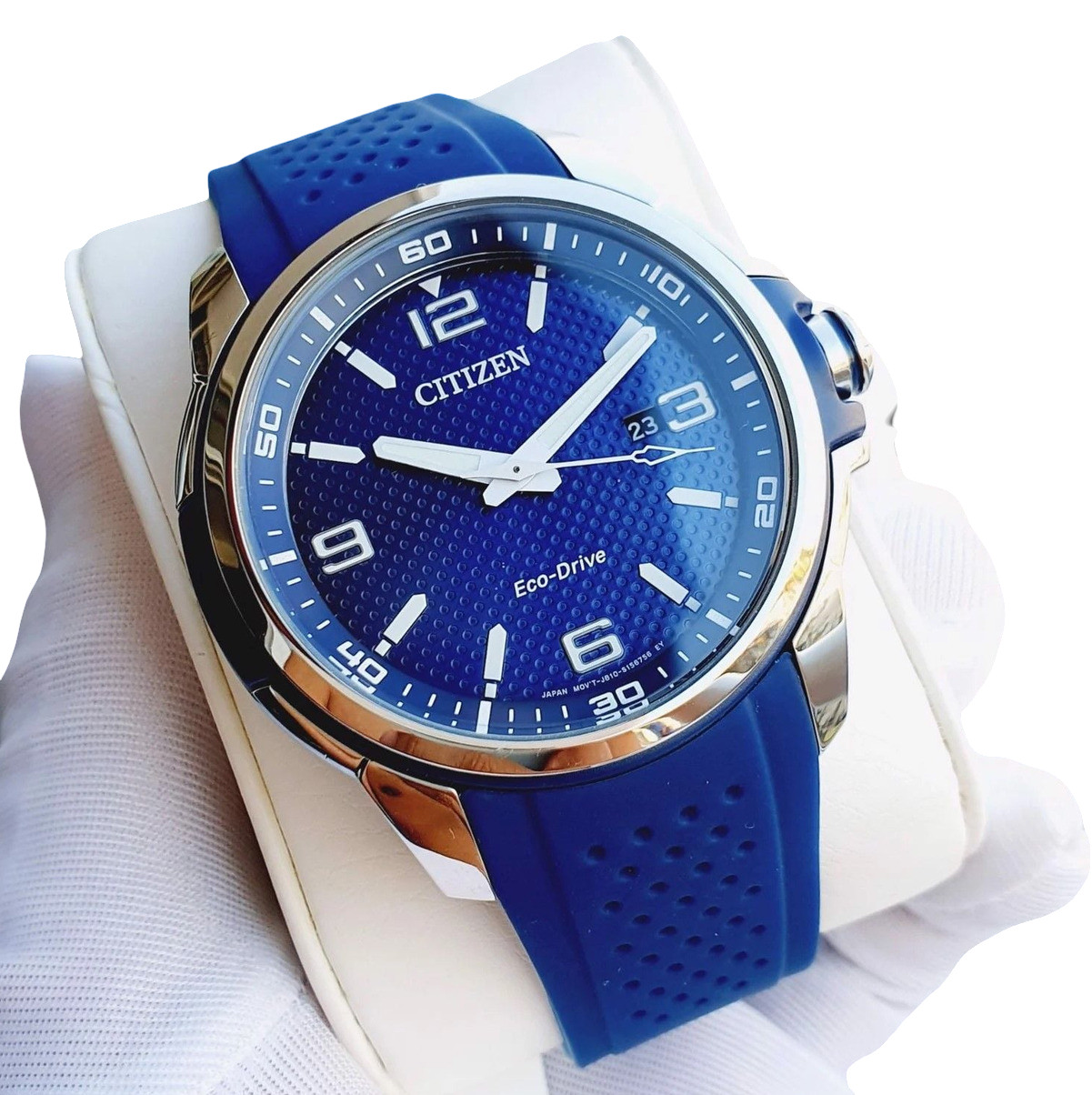 Citizen AR Blue Dial Blue Polyurethane Eco-Drive Men’s Watch AW1158-05L