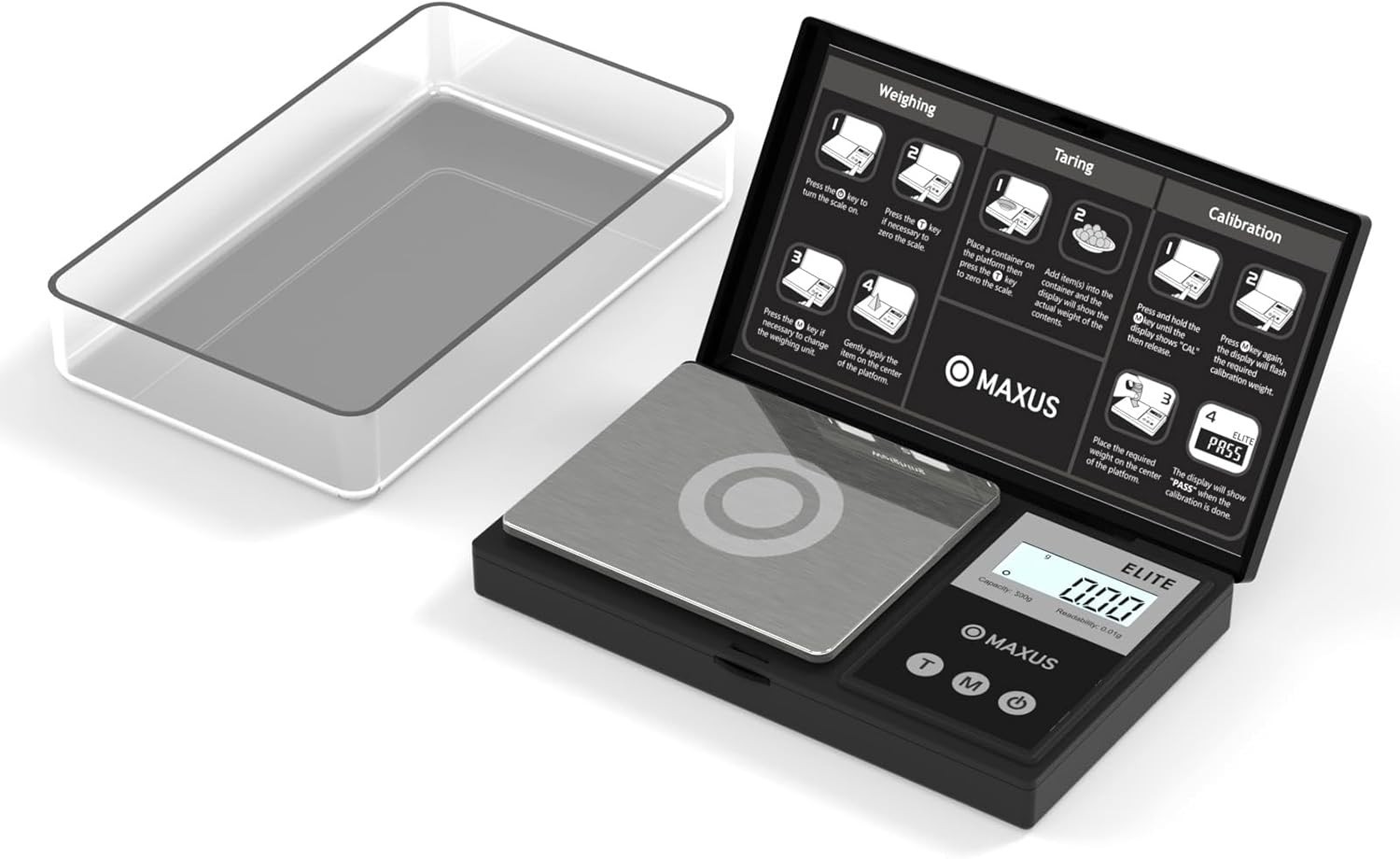 High Precision 500g Pocket Gram Scale – 0.01g Accuracy, Lightweight & Compact