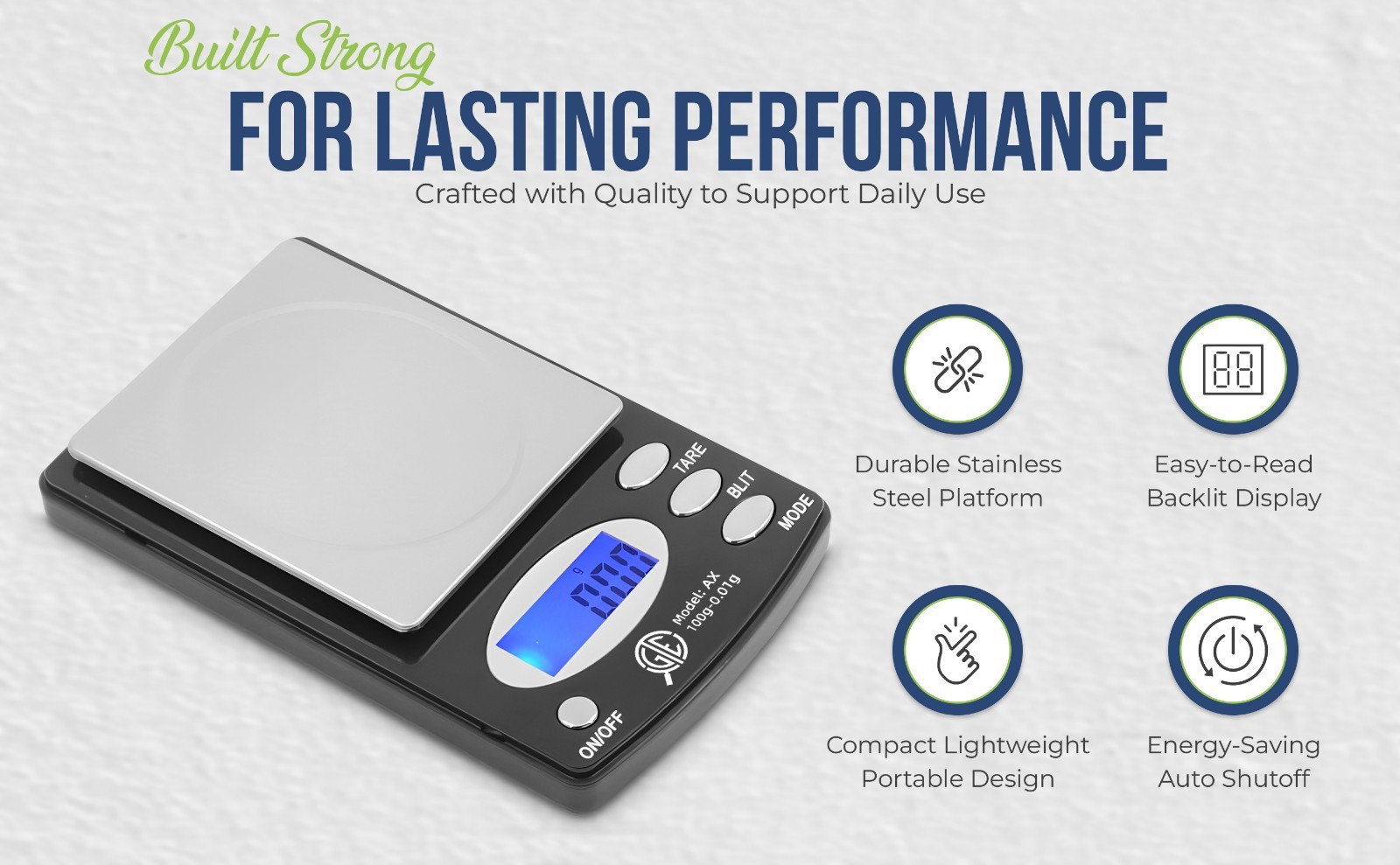 Precision Digital Pocket Scale 100g 0.01g Gram Carat Ounce Grain Jewelry Coin To