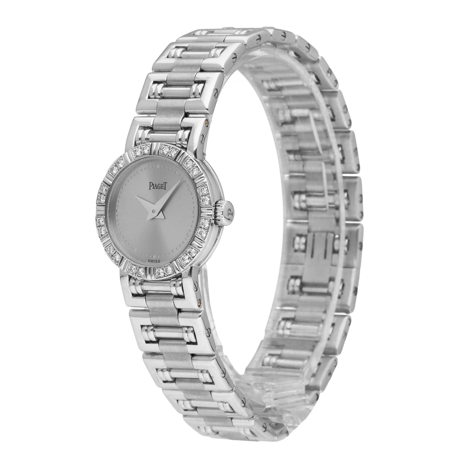 Piaget Mini Dancer 18k White Gold Silver Dial 19mm Quartz Ladies Watch 5964 K 81