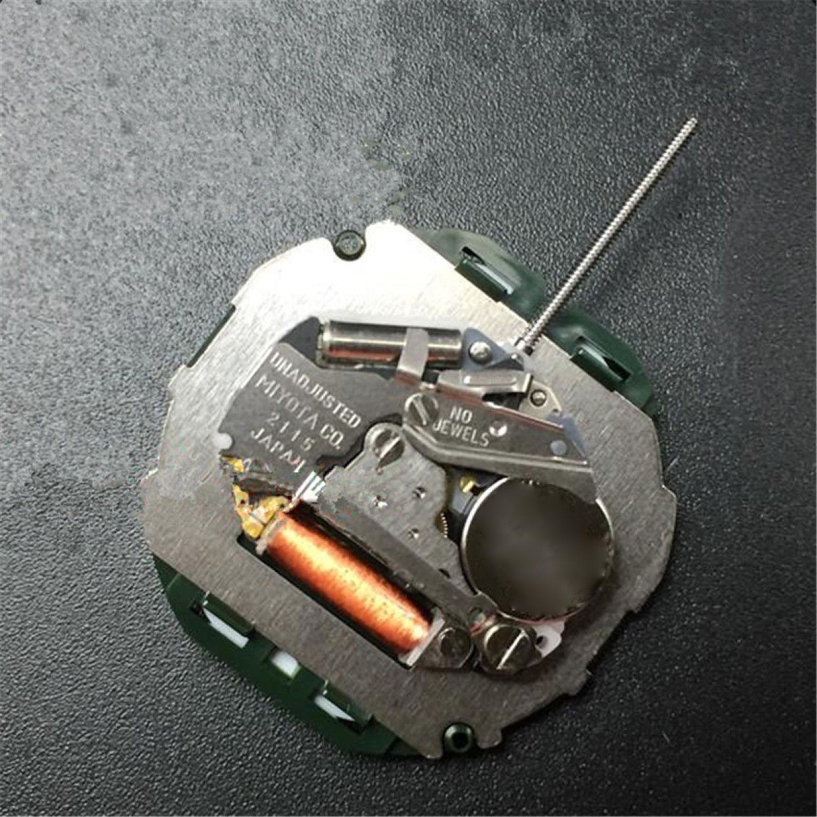 3 Hands Watch Quartz Movement Repair Replacement Parts For Miyota 2115 Date@6