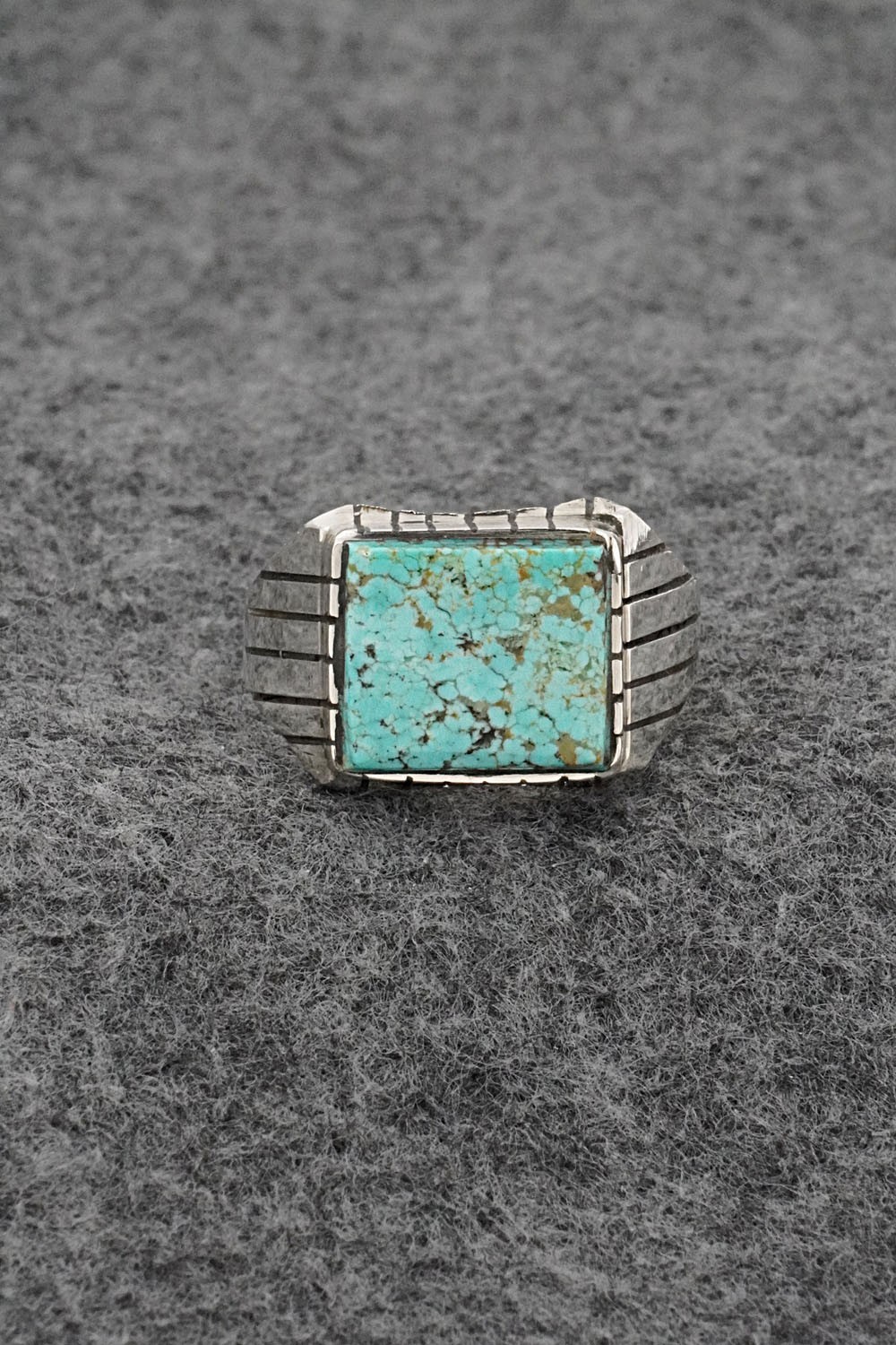 Turquoise & Sterling Silver Ring – Trevor Jack – Size 13.75