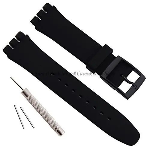 Wrist Watch Band Strap For Swatch 16mm 17mm 19mm 20mm Rubber Silicone Watchband