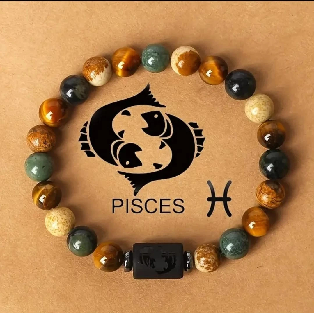 1x Zodiac Constellation Triple Protection Bracelet Handmade Gift Friend & Family