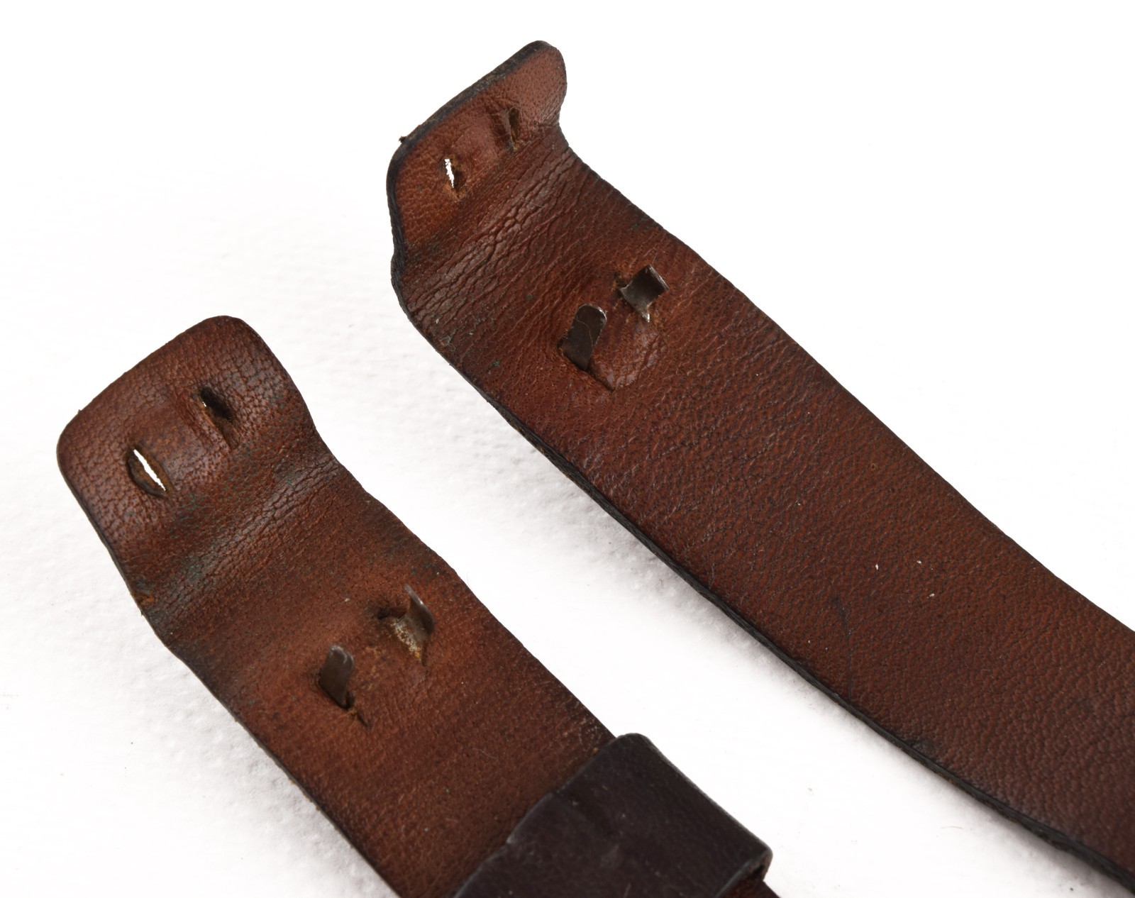 Vintage Ulysse Nardin leather strap for 18mm fixed lugs, with steel buckle (used