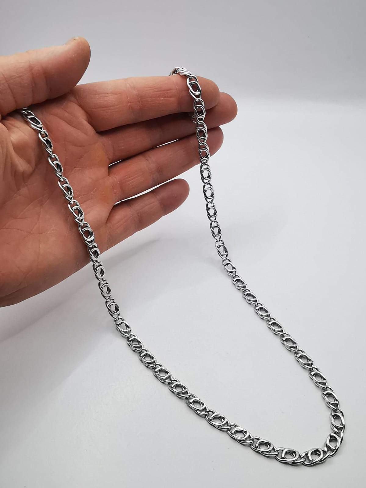 Vintage Sterling Silver Chain 925 Sterling Silver Signed  17.84g