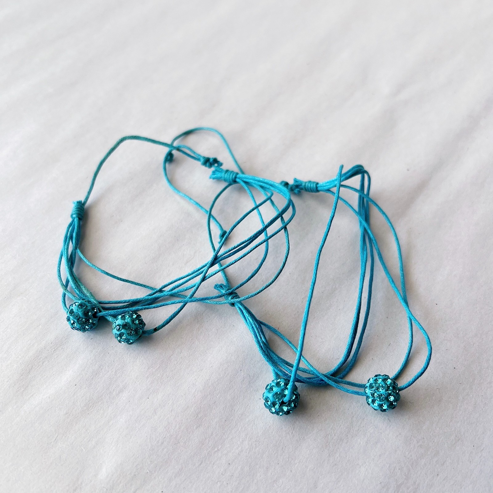 String Bracelets – YOU PICK: Red, Pink, Orange, Black, White, Green, Blue