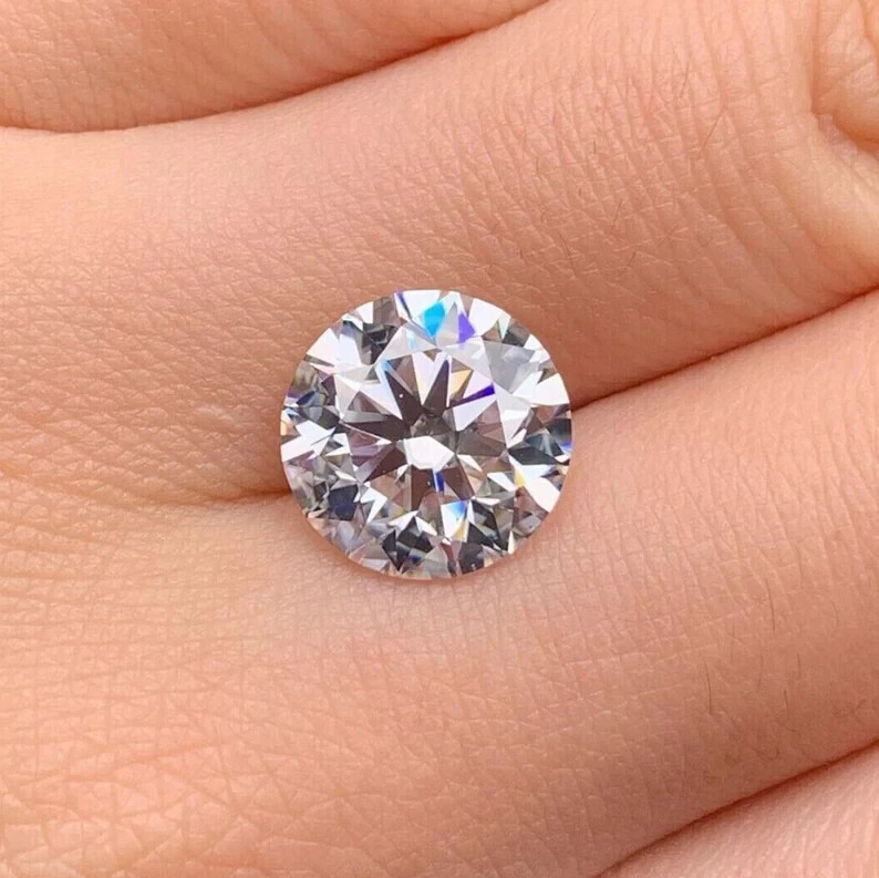 2 CT Natural White Diamond Round Cut VVS1 D Grade IDGL Certified +1 Free Gift