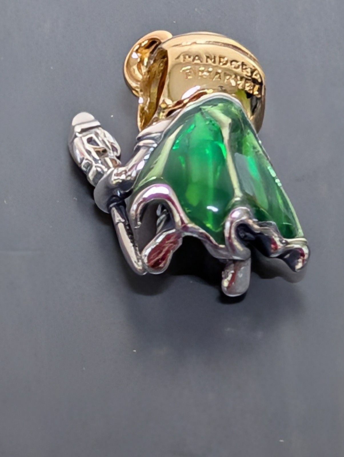 New Authentic Pandora Marvel Loki Charm 925 Sterling & Gold Plated
