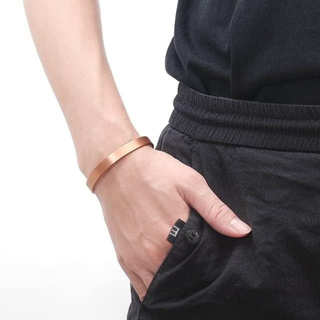 Pure Copper Magnetic Bracelet Adjustable Bangle 8 Magnets Jewelry Gift Men Women