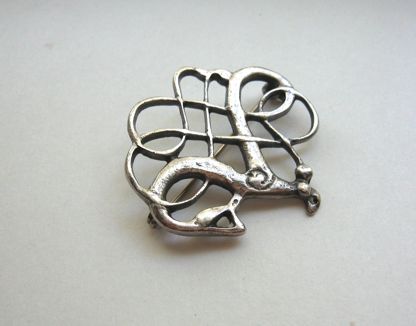 David Andersen Norway Sterling Silver Saga Series Viking Period Copy Brooch Pin