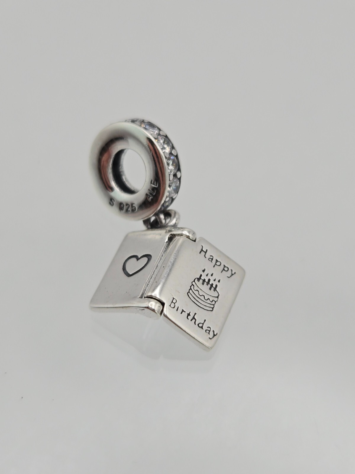 Authentic Pandora Sterling Silver Happy Birthday Wishes Moment Charm