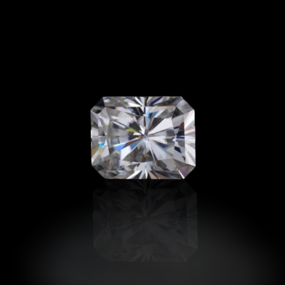 1.65 CT Natural White Diamond Radiant Cut VVS1 D Grade IDGL Certified AS3