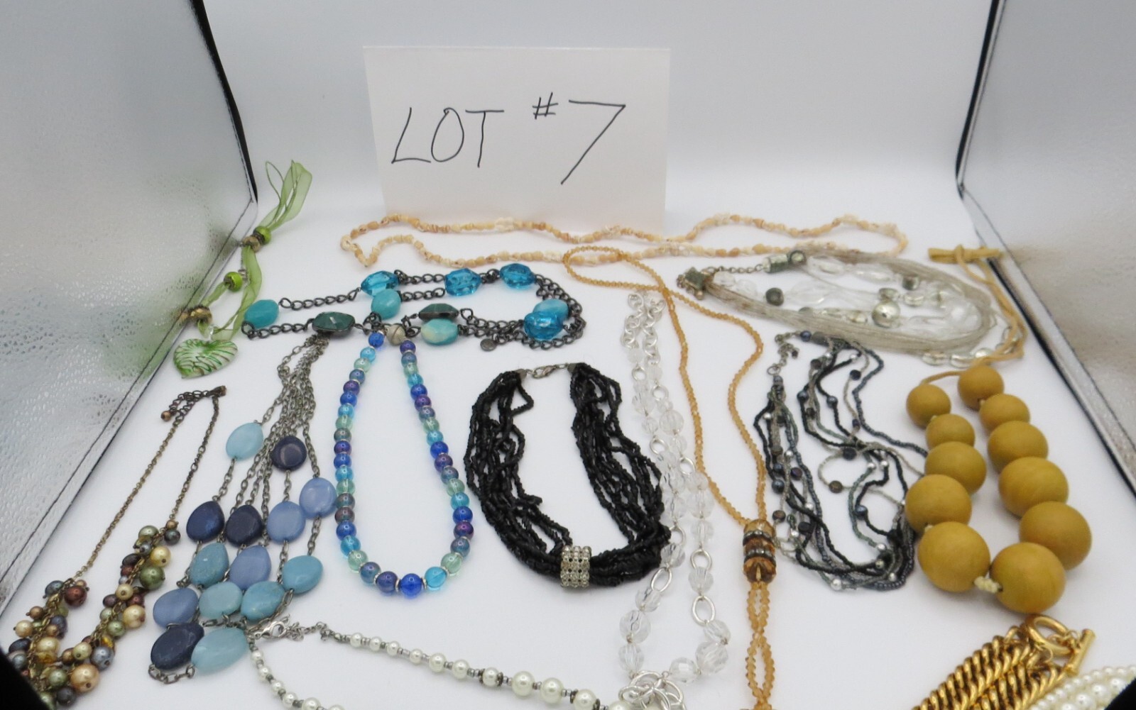 Costume Jewelry Lot 16 Necklaces 13 Bracelets 9 Earrings 6 Pins/Pendan Resale #7