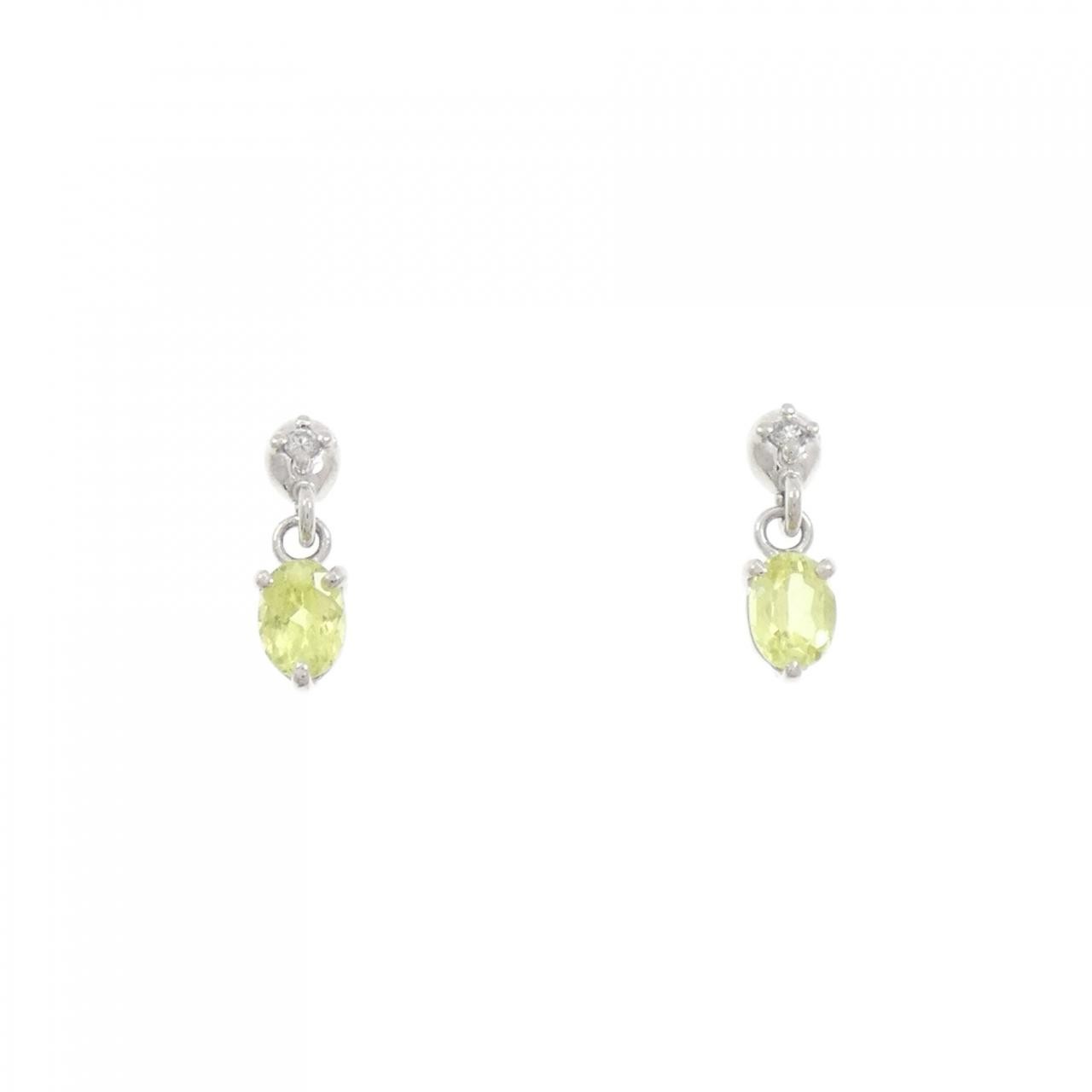 Authentic PT900 Chrysoberyl Pierce #260-007-686-2342