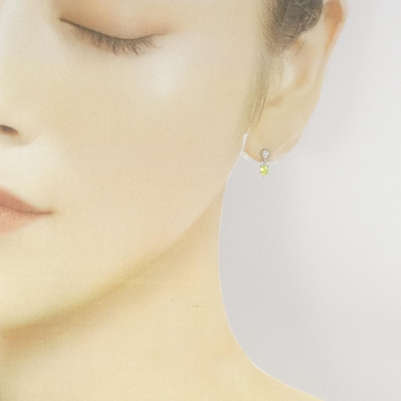 Authentic PT900 Chrysoberyl Pierce #260-007-686-2342